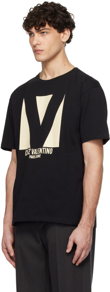 T-shirt Valentino Jersey Cotton Print T-Shirt Sort | 6V3MG16PAQ9, 3