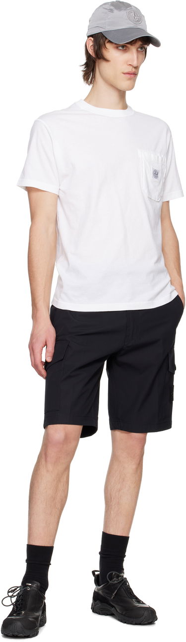 T-shirt Stone Island Stone Island Organic Cotton Jersey Fissato T-Shirt Hvid | K1S15 2100219 S0057, 3