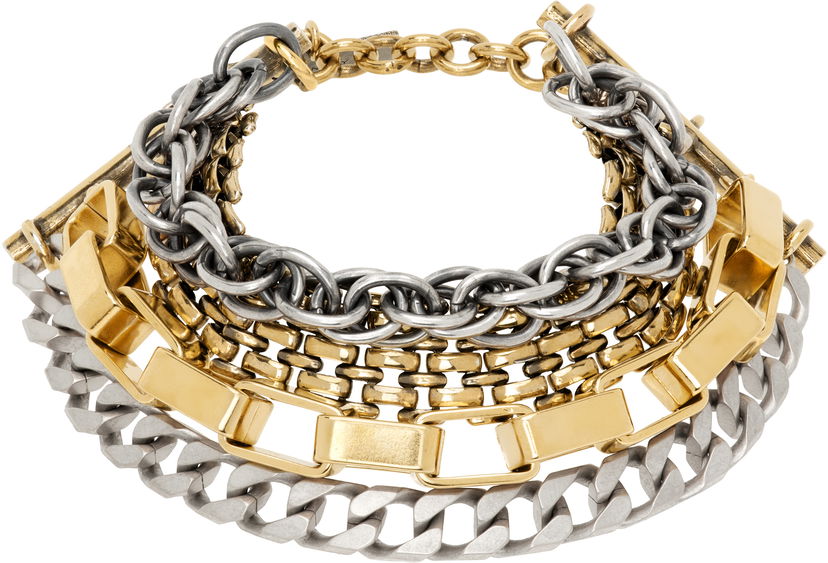 Armbånd Maison Margiela MM6 Maison Margiela Mixed Chain Bracelet Metalisk | SM6UY0085 P7214