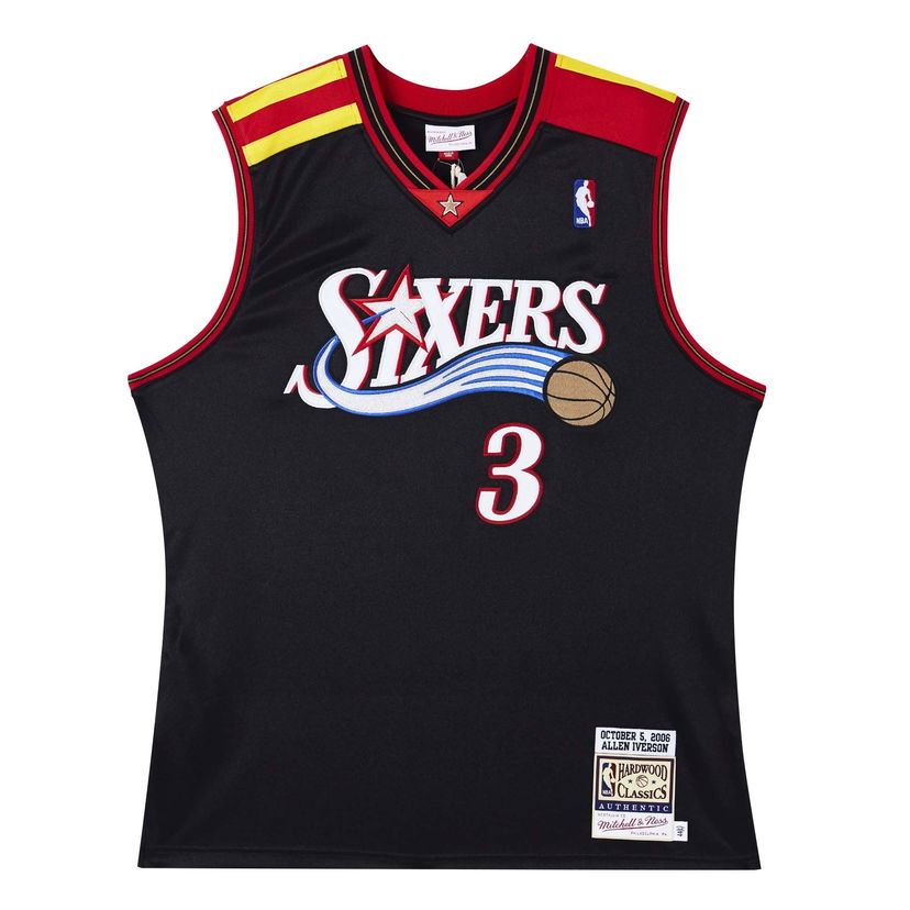 Jersey Mitchell & Ness Philadelphia 76ers 'Allen Iverson'  Authentic Basketball Jersey Sort | AJY4GS20035-P76BLCK06AIV