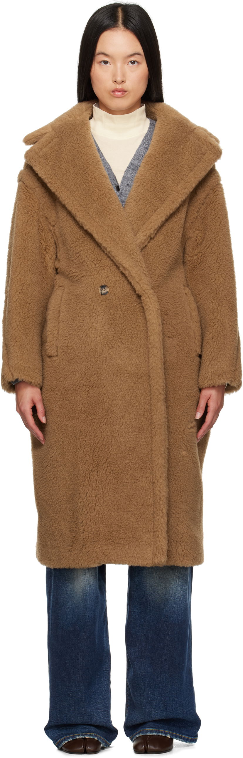 Frakker Max Mara Max Mara Teddy Bear Icon Coat Brun | 2421016032600 MM10739
