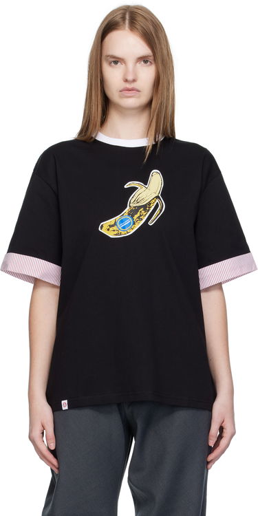 T-shirt Charles Jeffrey Loverboy Charles Jeffrey LOVERBOY Turn Up Graphic T-Shirt Sort | 52080501, 0