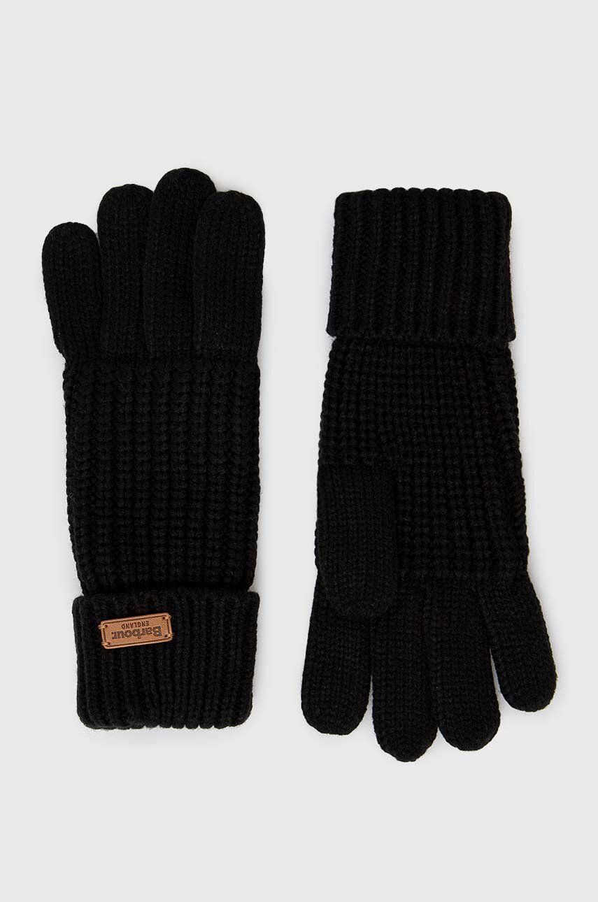 Handsker Barbour Saltburn Knitted Gloves Sort | LGL0132, 0