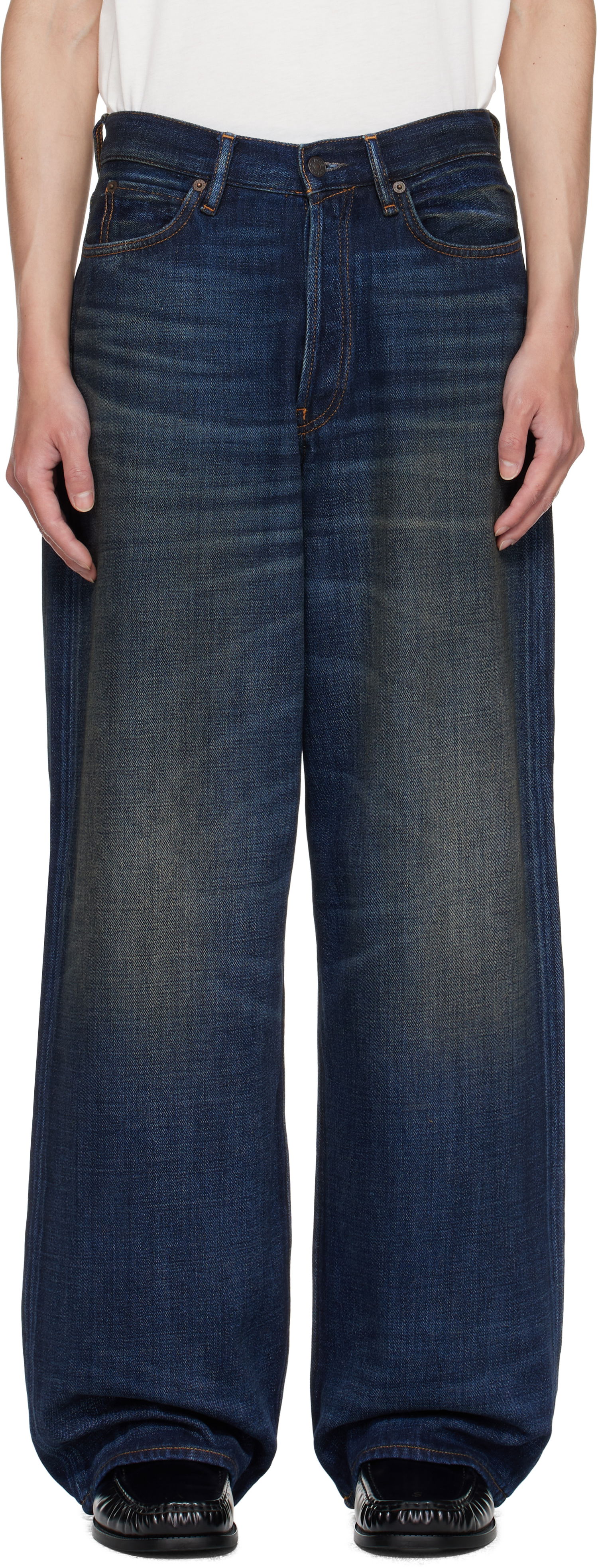 Jeans Acne Studios Acne Studios Loose Fit 1981 Jeans Blå | C00082-, 0