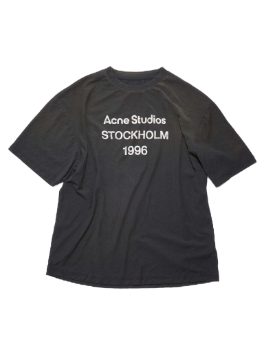 T-shirt Acne Studios Stockholm1966 Logo T-Shirt Sort | FN-UX-TSHI000013 BM0