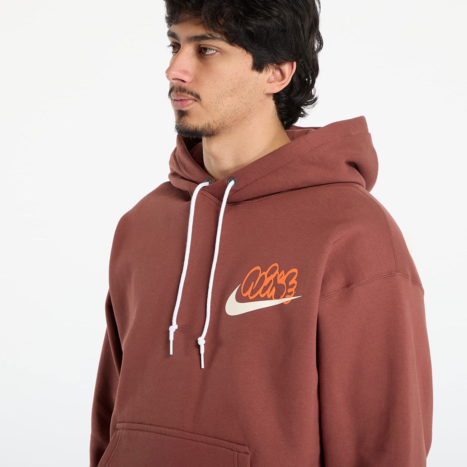 Sweatshirt Nike Solo Swoosh Fleece Hoodie Brun | IH4293-218, 1