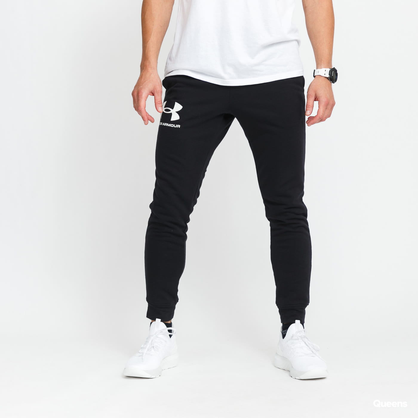 Joggingbukser Under Armour Rival Terry Jogger Sort | 1361642-001, 0