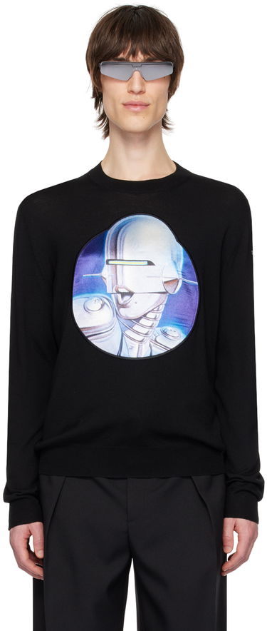 Sweater Stella McCartney Stella McCartney Embroidered Crewneck Sweater Sort | 6K07133S2479, 0