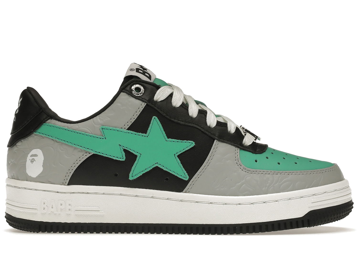 Sneakers og sko BAPE Bape Sta Low Grey "Green" Grå | 001FWH701002_GRN_A / 1H70-291-002, 0