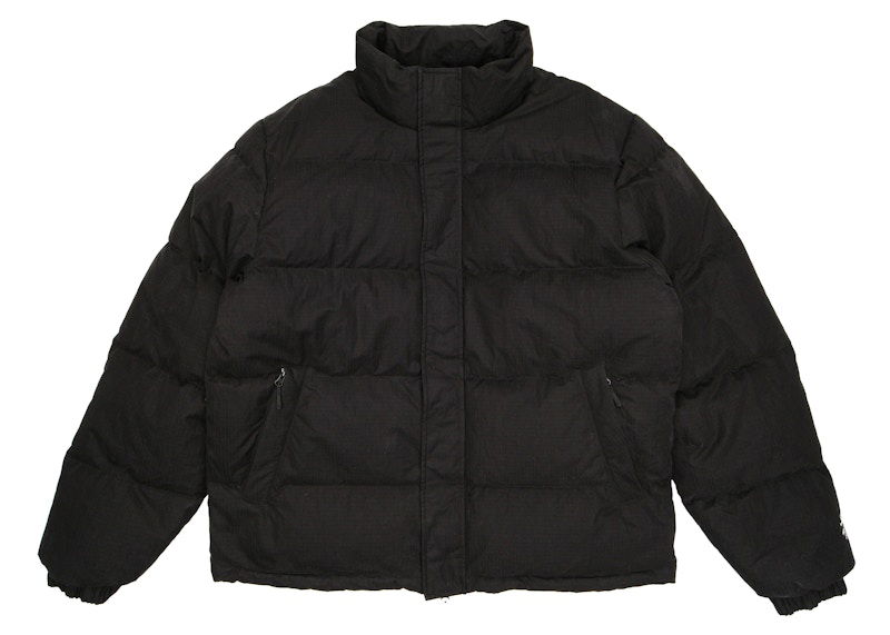 Puffer jakke Stüssy Stussy Ripstop Down Puffer Jacket Sort | 115656-BLAC
