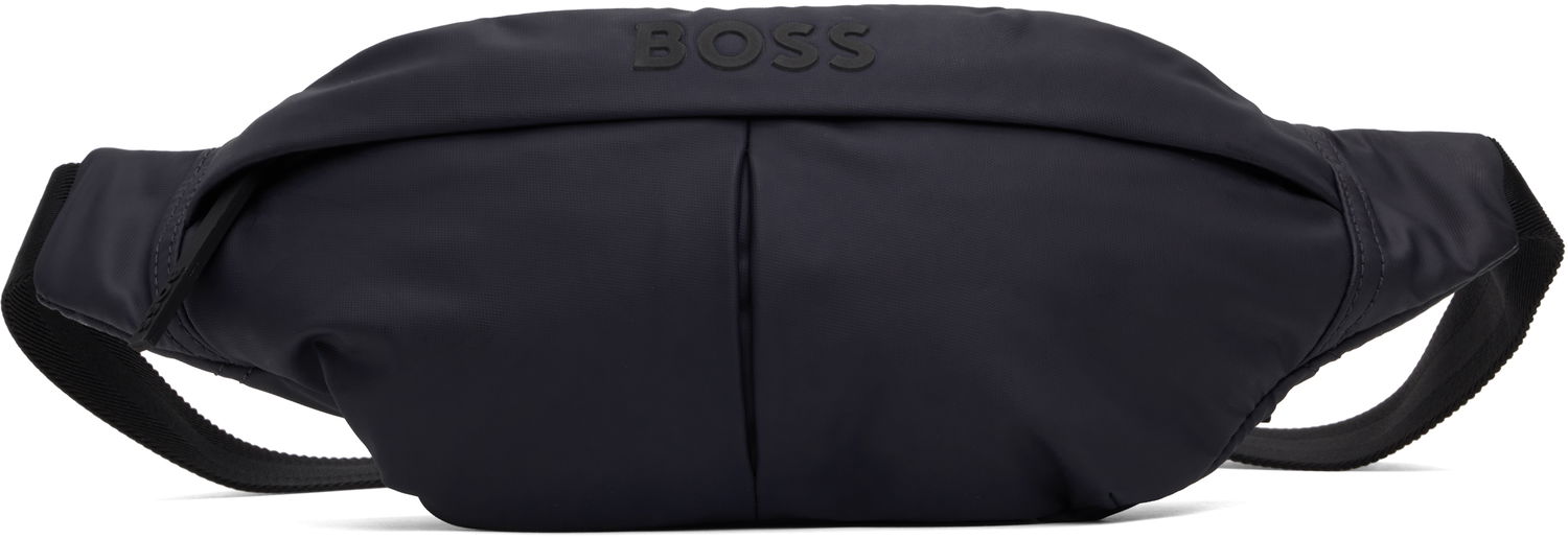 Taljetaske BOSS Coated Canvas Belt Bag Mørkeblå | 50541537, 0