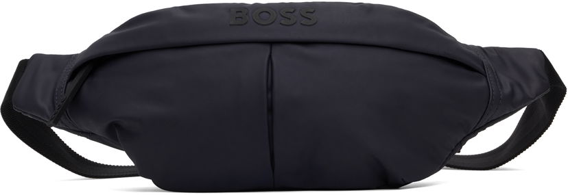 Taljetaske BOSS Coated Canvas Belt Bag Mørkeblå | 50541537