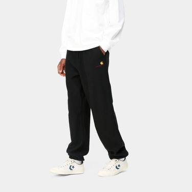 Joggingbukser Carhartt WIP American Script Sweat Pant Sort | I032328_89_XX, 4