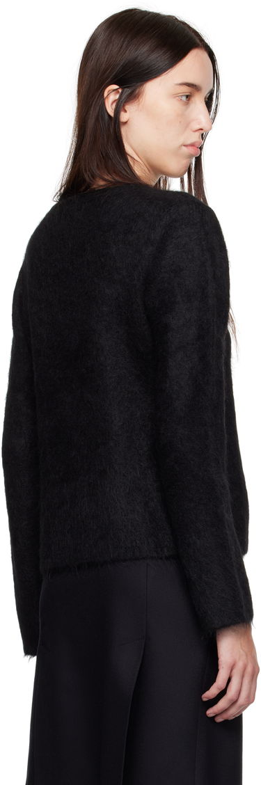 Sweater Loulou de Saison Loulou de Saison Freya Fuzzy Knit Sweater Sort | FREYA, 2