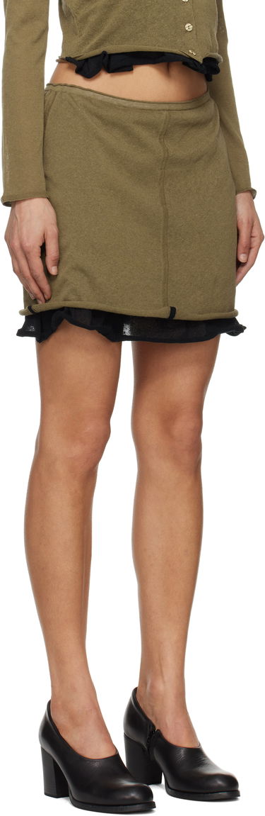 Nederdel Eckhaus Latta Eckhaus Latta Veil Miniskirt Grøn | 8030-EL-PS25-B -, 1