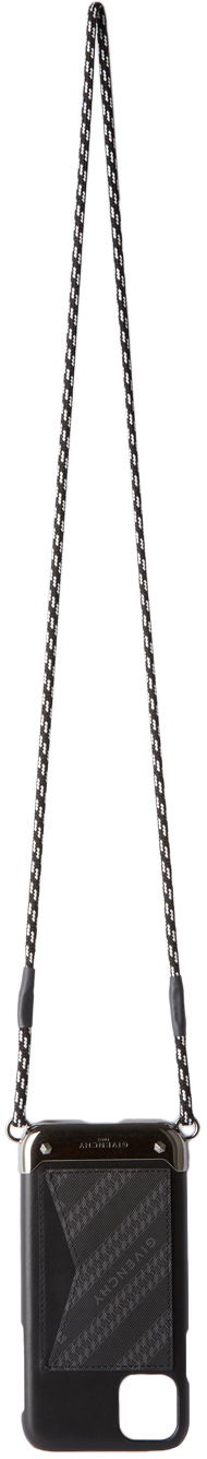 Håndtaske Givenchy Leather iPhone 11 Case with Lanyard Sort | BK605WK0Z0, 0