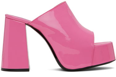Sneakers og sko BY FAR Brad Patent Leather Platform Sandals Lyserød | 23SSBRAMLPPP, 0
