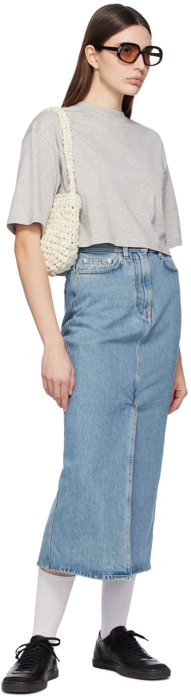 Nederdel Loulou de Saison Loulou de Saison Rona Denim Maxi Skirt Blå | RONA, 3