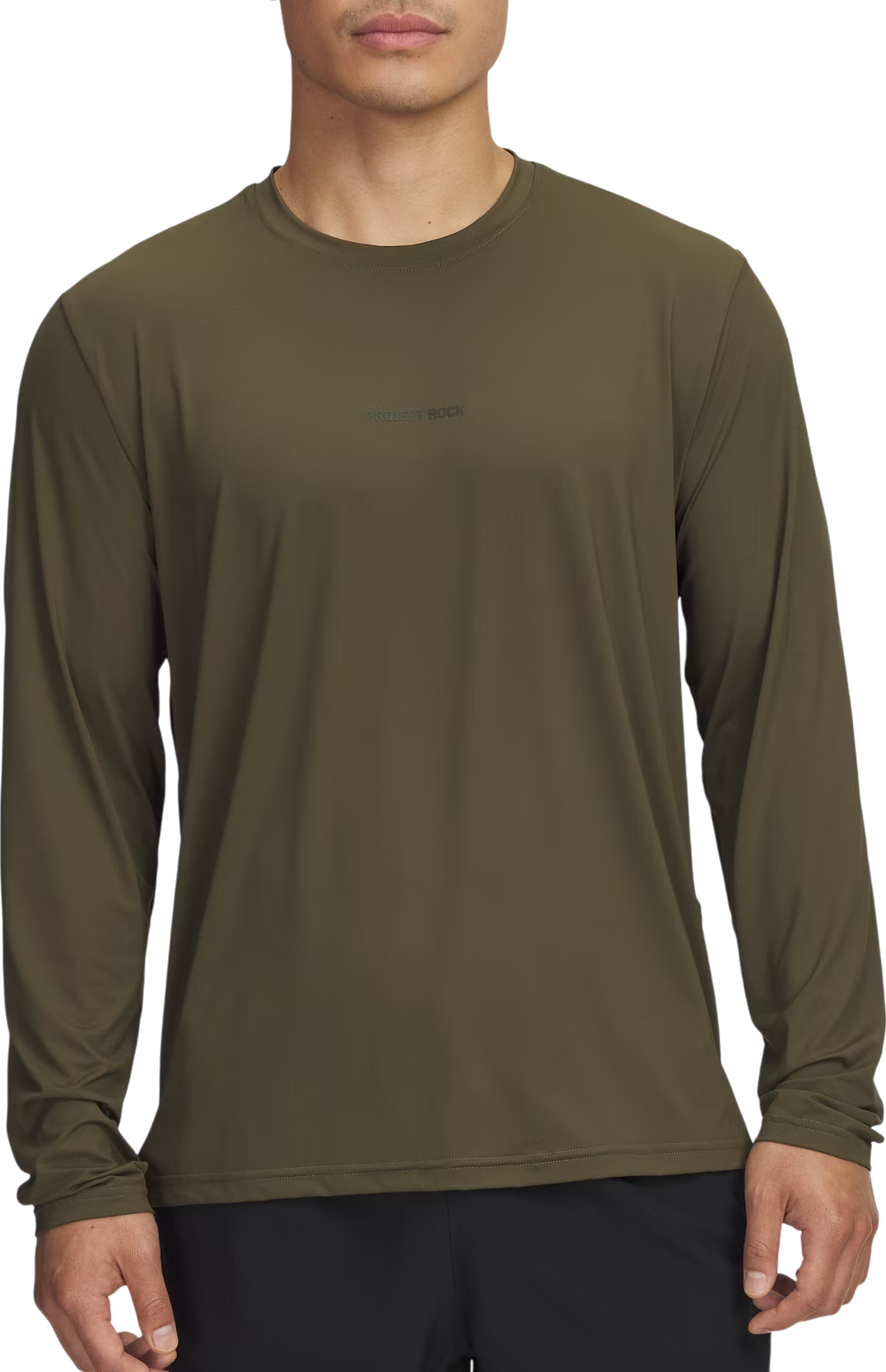 T-shirt Under Armour Project Rock Iso Chill Longsleeve T-Shirt Grøn | 6007148-308, 0