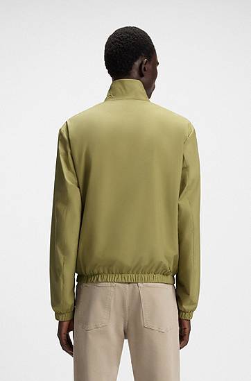 Jakke BOSS Reversible Peached Fabric Zip-Up Jacket Grøn | 50530699, 1