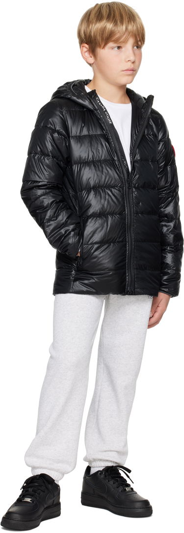 Puffer jakke Canada Goose Kids' Crofton Hoody Down Jacket Sort | 5460Y, 4
