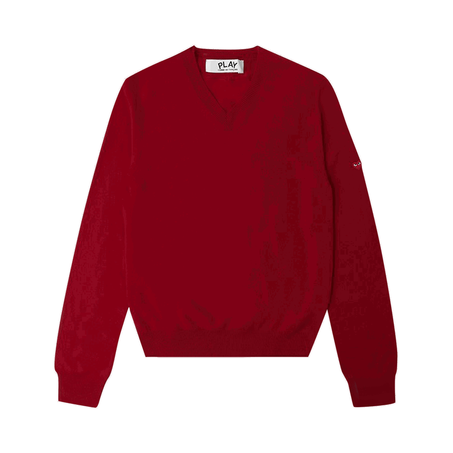 Sweater Comme des Garçons PLAY Small Heart Crewneck Bourgogne | az n040 051 4, 0