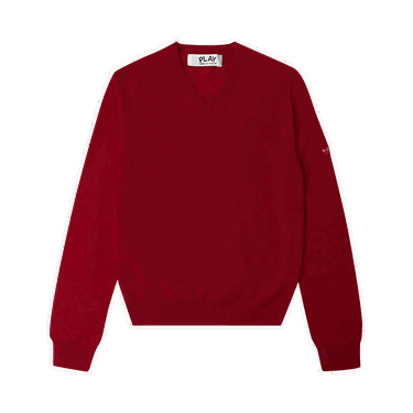 Sweater Comme des Garçons PLAY Small Heart Crewneck Bourgogne | az n040 051 4, 0