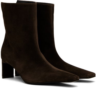 Tøj Khaite KHAITE Ona Suede Ankle Boots Brun | F1100-726, 3