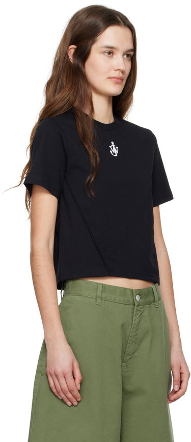 Crop top JW Anderson JW Anderson Anchor Logo Cropped T-Shirt Hvid | JT0259-PG1715, 4