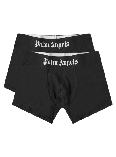 Boksere Palm Angels Logo Boxer - 2 Pack Sort | PMUH001C99FAB0010110