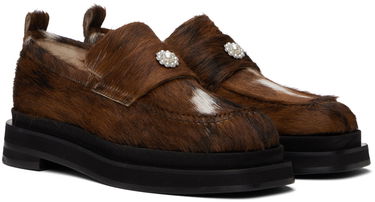 Kjole Simone Rocha Simone Rocha Heart Toe Platform Loafers Brun | LOF1PD 0794, 3