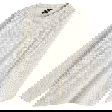 T-shirt Needles Needles Mesh Long Sleeve T-Shirt, Size Large Hvid | QV345-A, 1