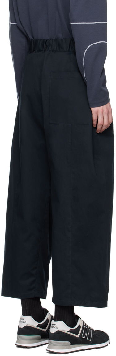 Bukser sage NATION SAGE NATION Box Pleat Trousers Mørkeblå | S011, 2