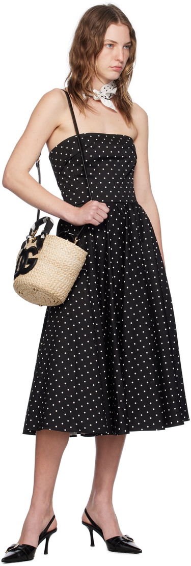 Tørklæde Dolce & Gabbana Dolce&Gabbana Silk Polka-Dot Scarf Hvid | FN093RGDCLA, 2