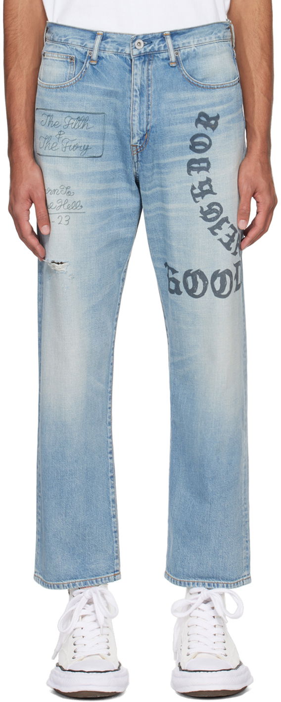 Jeans Neighborhood Faded Jeans Turkis | 232YTNH-PTM06, 0