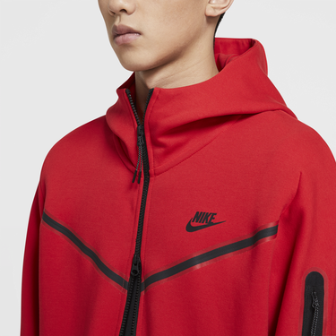 Sweatshirt Nike Sportswear Tech Fleece Hoodie Rød | cu4489-657, 2