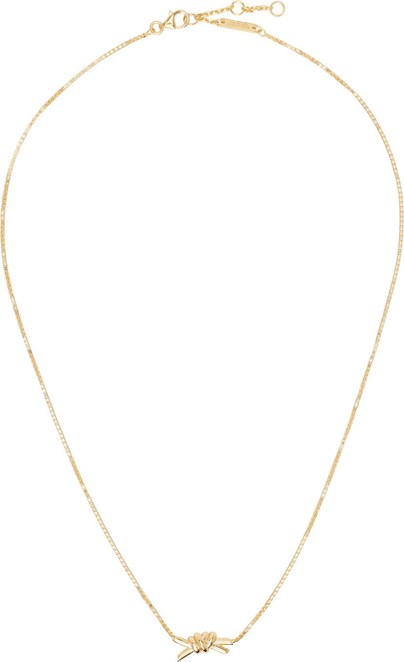Halskæde Bottega Veneta Knot Gold Necklace Metalisk | 815932 VAHU0