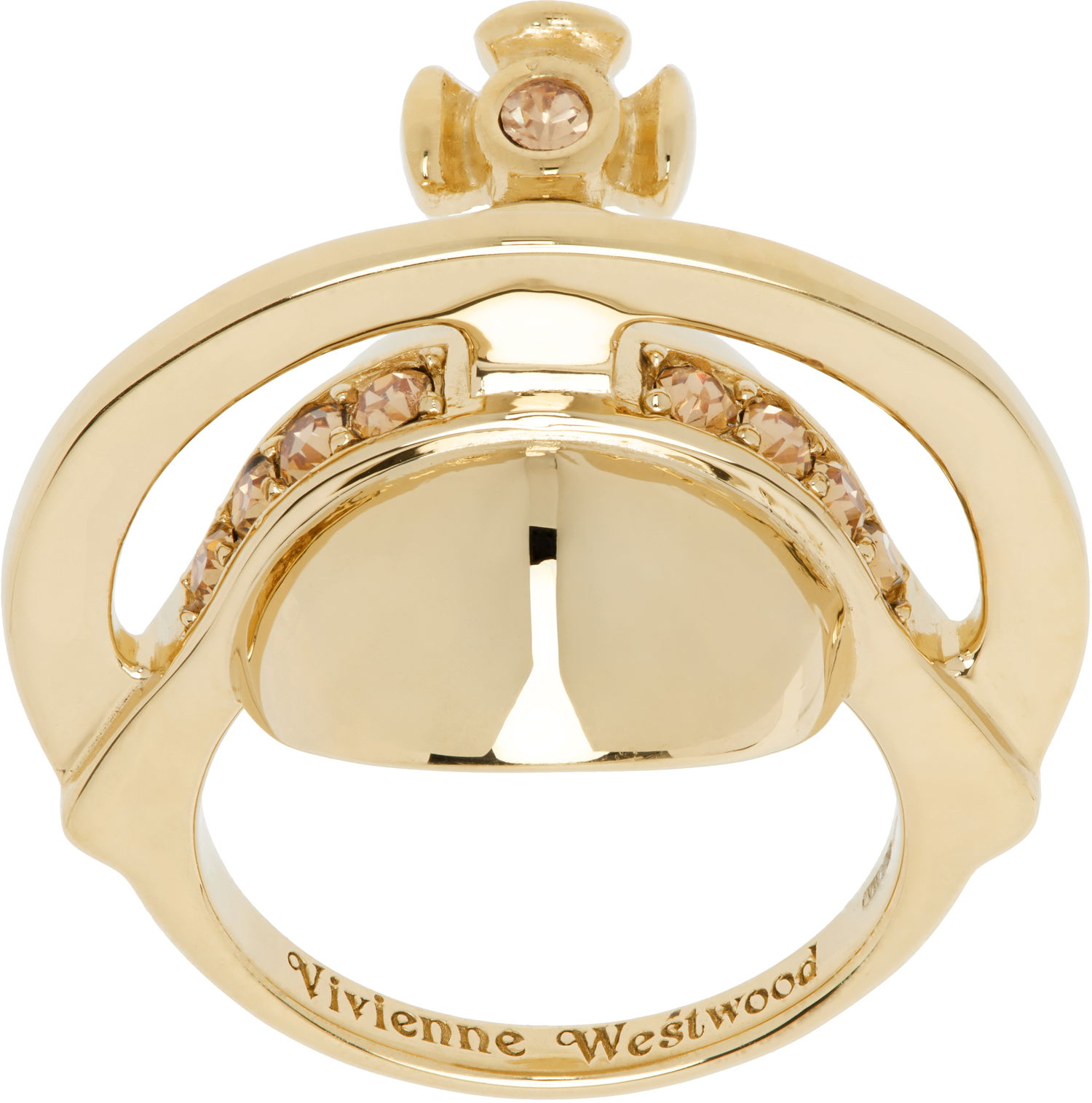 Ring Vivienne Westwood Vivienne Westwood Solid Orb Ring Gul | 6404017P-01R121-, 0