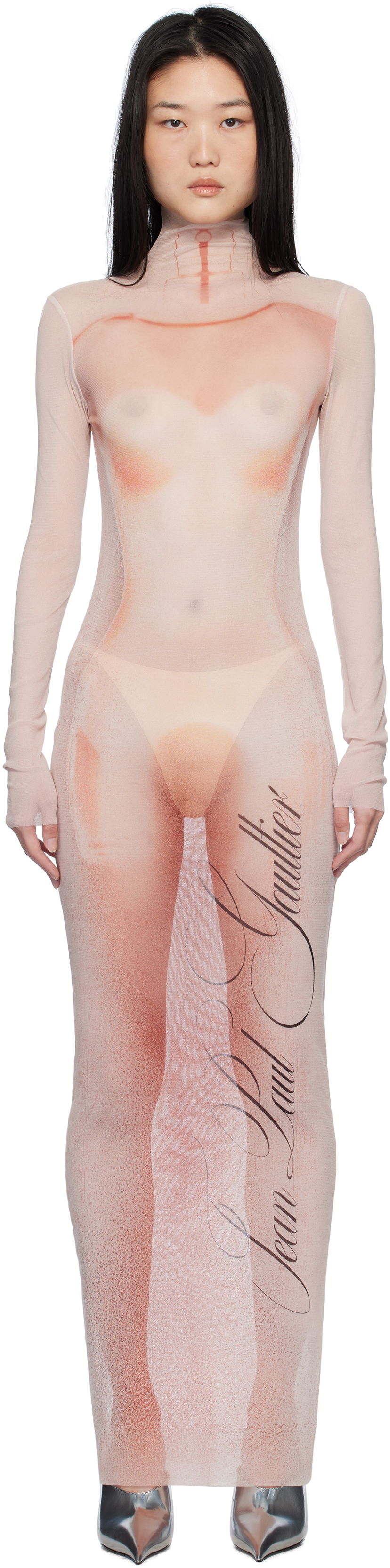 Kjole Jean Paul Gaultier Gaultier 'Le Classique' Long Dress Lyserød | 25/33-F-RO368-T577-2026