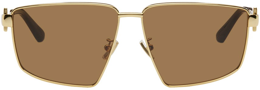 Solbriller Bottega Veneta Square Sunglasses Beige | BV1223S, 0