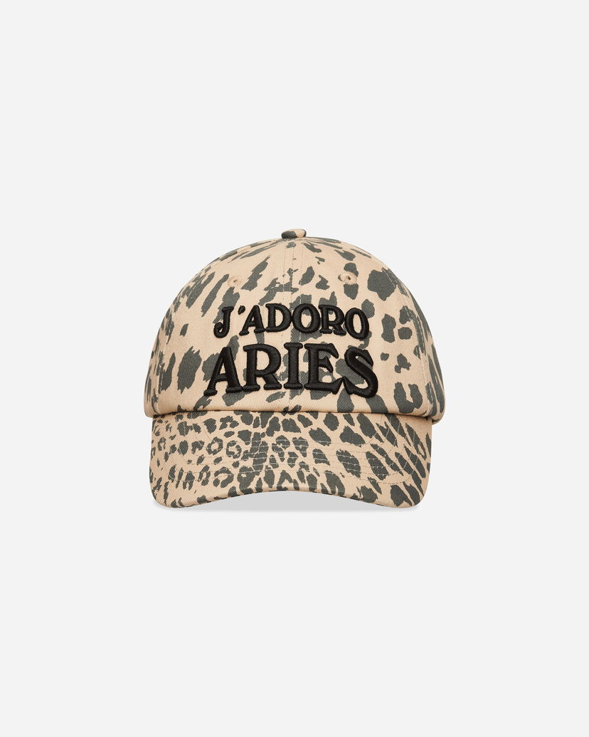 Kasket Aries Aries Leopard Print Baseball Cap Beige | AR9000604 Beige