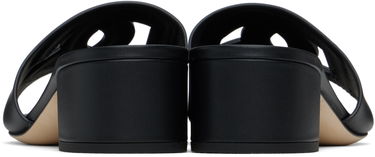 Sneakers og sko Dolce & Gabbana Heeled Leather Sandals Sort | CR1139 AY329, 1