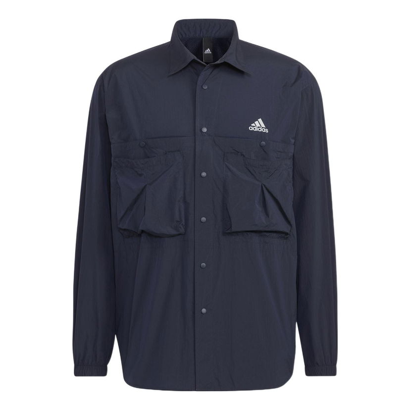 Skjorte adidas Originals PRSVE J Cargo Long Sleeve Shirt Mørkeblå | HD0039
