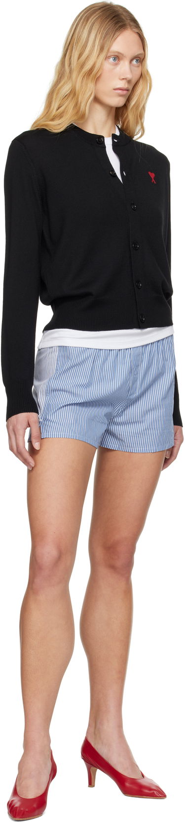 Boksere AMI AMI de Coeur Striped Boxers Blå | HUN009.CO0112, 4