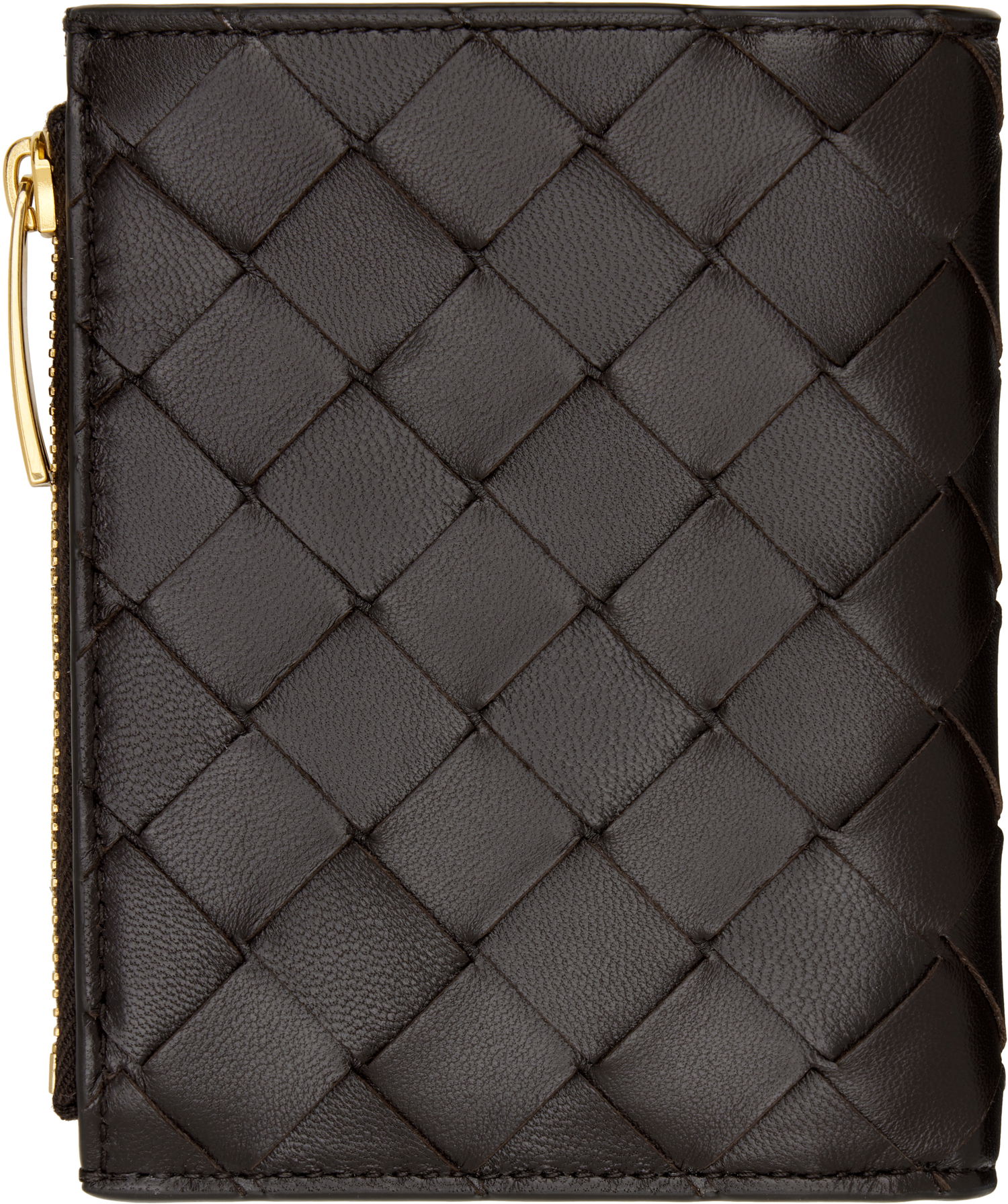 Tegnebog Bottega Veneta Small Intrecciato Bi-Fold Wallet Grå | 742330 VCPP3, 1