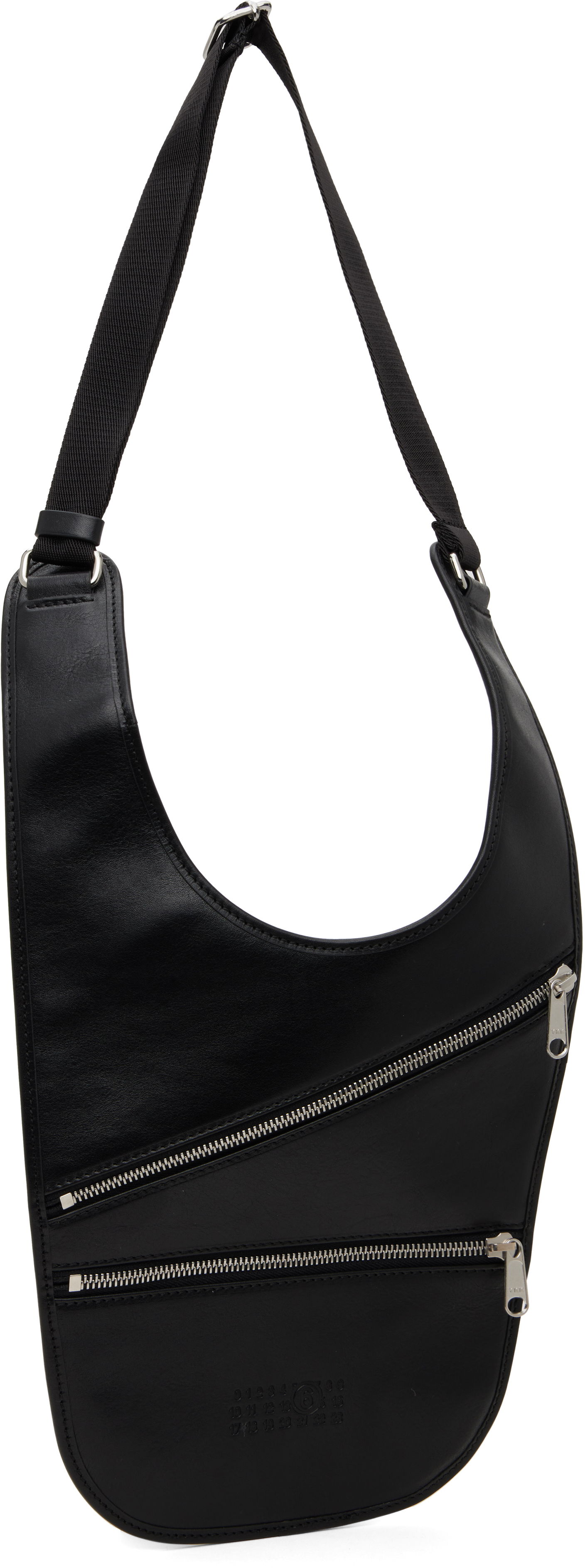 Taljetaske Maison Margiela MM6 Maison Margiela Flat Saddle Mini Bag Sort | SB5WG0026 P7253, 1