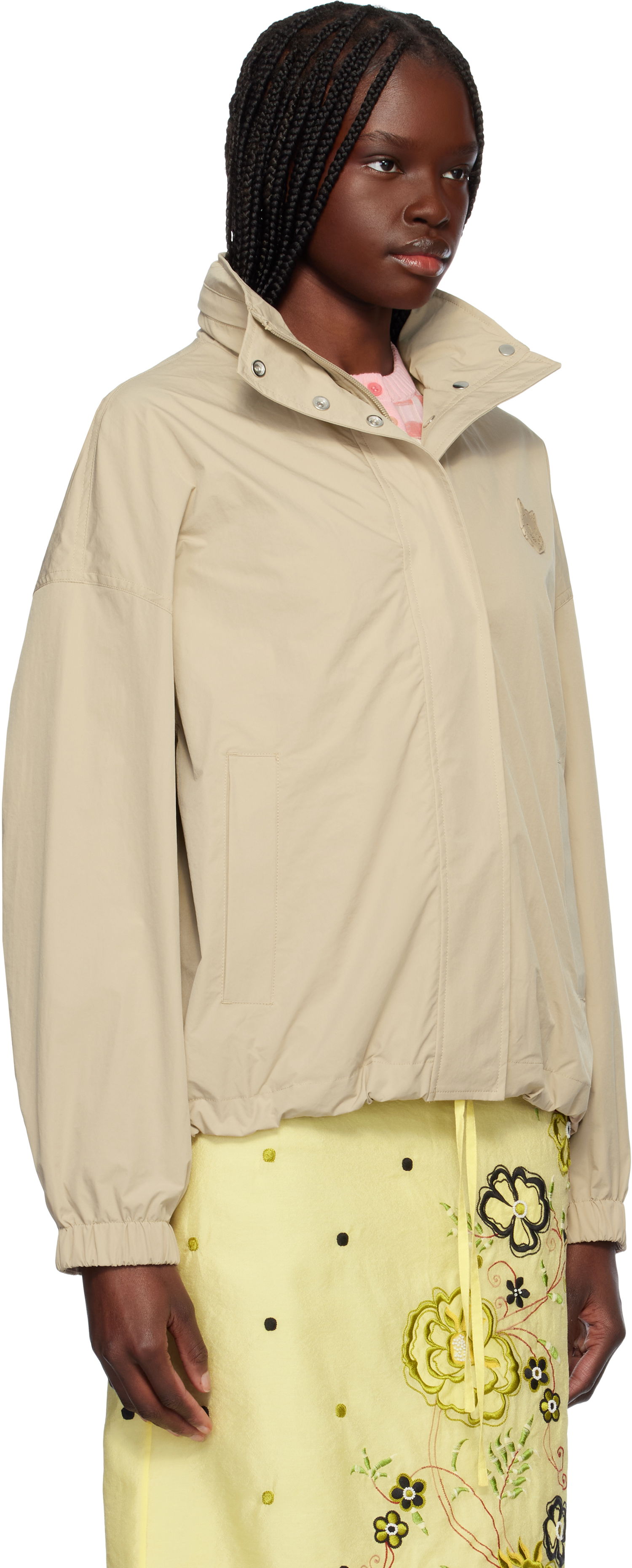 Vindjakke MAISON KITSUNÉ Maison Kitsuné Windbreaker Jacket Beige | OW02201WQ4045, 1