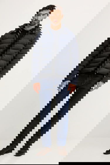 Sweater Barbour Barbour Cable Knit Sweater Mørkeblå | MKN1679, 1