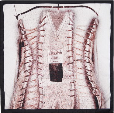 Tørklæde Jean Paul Gaultier Jean Paul Gaultier 'The Trompe L'oeil Corset' Silk Scarf Flerfarvet | 25/34-U-EC054-C591-260100, 0