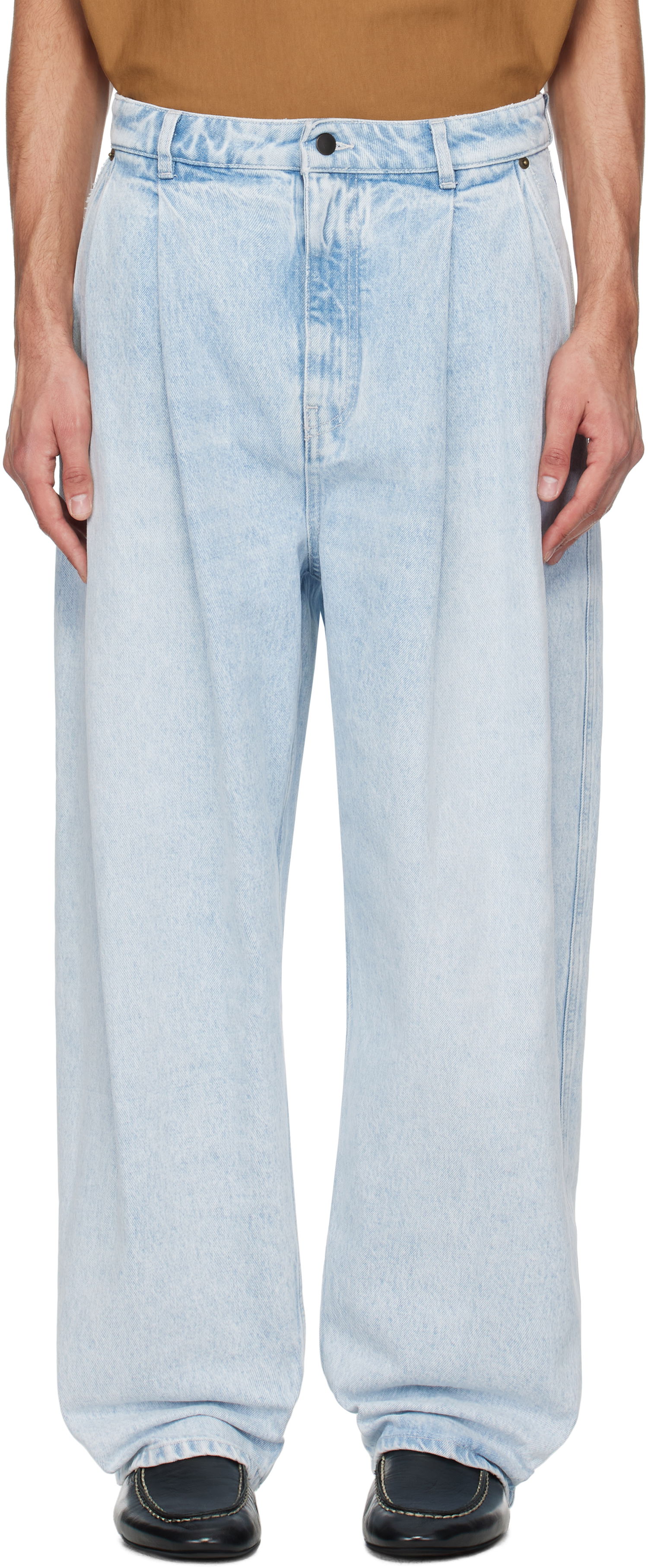 Jeans HED MAYNER Hed Mayner Pleated Jeans Blå | HMMA67021A-HA190, 0